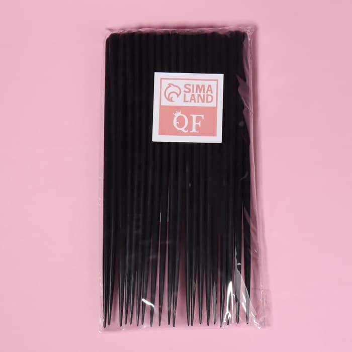 Расчёска с хвостиком, 21×2.5(±1) см, фасовка 20 шт., чёрная