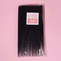 Расчёска с хвостиком, 21×2.5(±1) см, фасовка 20 шт., чёрная