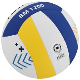 Волейбольный мяч TORRES BM1200, V42335, размер 5, клееный, 18 панелей, microfiber PU