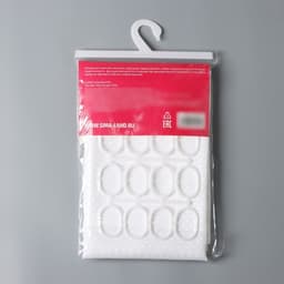 Штора для ванной Доляна «Орион», 180×180 см, белая