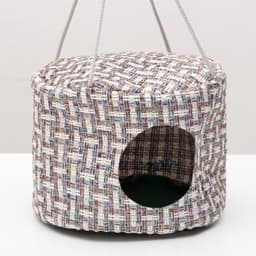 Подвесной дом для грызунов, 20×15 см, круглый, мебельная ткань, флис, цвет МИКС