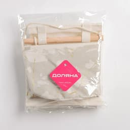 Органайзер подвесной с карманами Доляна «Мрамор», 3 отделения, 20×58 см, серый