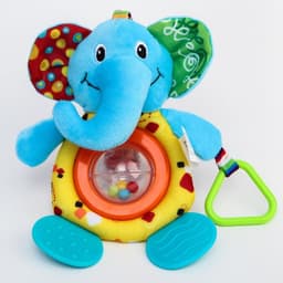 Подвеска - погремушка на кроватку/коляску Крошка Я, с прорезывателем, от 3 мес., МИКС