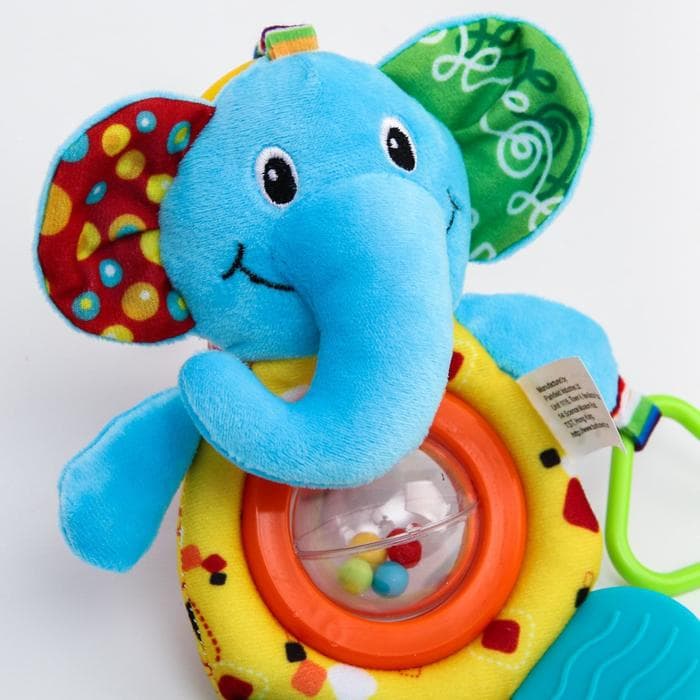 Подвеска - погремушка на кроватку/коляску Крошка Я, с прорезывателем, от 3 мес., МИКС