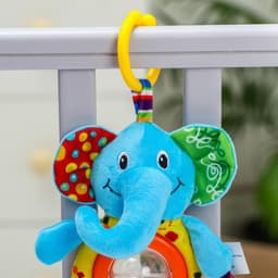 Подвеска - погремушка на кроватку/коляску Крошка Я, с прорезывателем, от 3 мес., МИКС