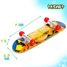 Пальчиковый скейт «Тони», со световыми эффектами, МИКС