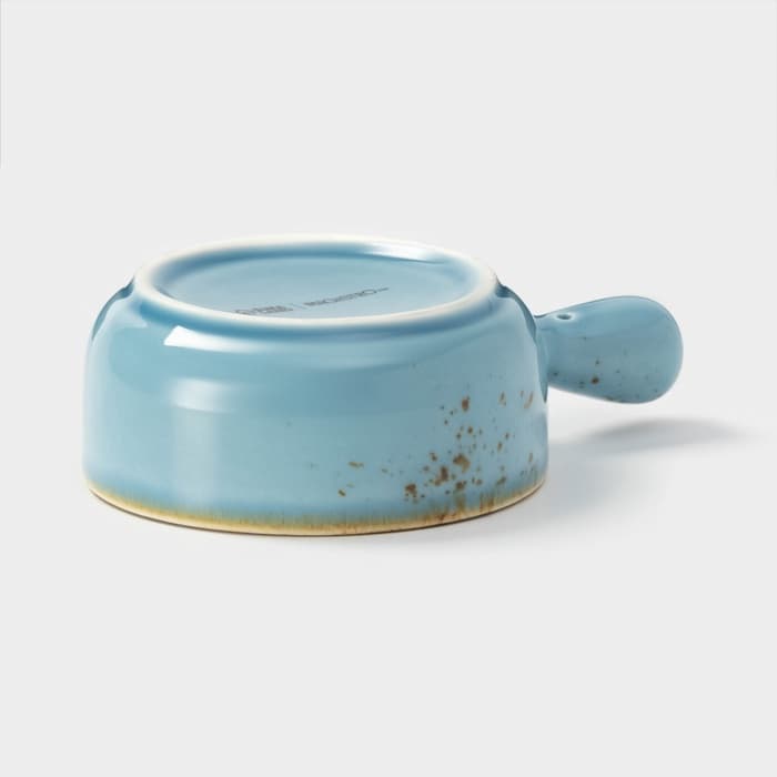 Кокотница Magistro «Церера», 100 мл, d=7.5 см, фарфор, голубая