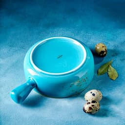 Кокотница Magistro «Церера», 500 мл, d=15 см, фарфор, голубая