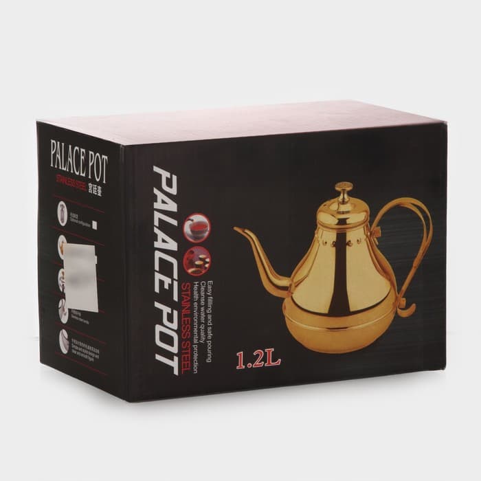 Заварочный чайник «Леранс», 1.2 л, металлическое сито, нержавеющая сталь, хромированный