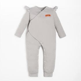 Комбинезон с крылышками для девочки «Крошка Я» BASIC LINE, рост 86-92 см, серый