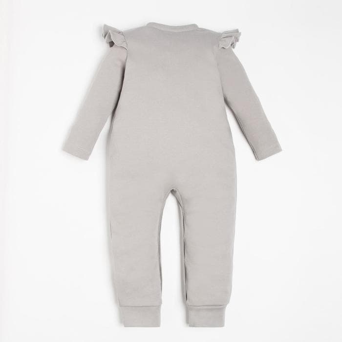 Комбинезон с крылышками для девочки «Крошка Я» BASIC LINE, рост 86-92 см, серый