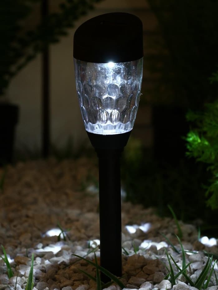 Садовый светильник «Трапеция скошенная», уличный, на солнечной батарее, 1 LED, свечение белое