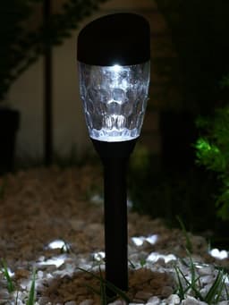 Садовый светильник «Трапеция скошенная», уличный, на солнечной батарее, 1 LED, свечение белое