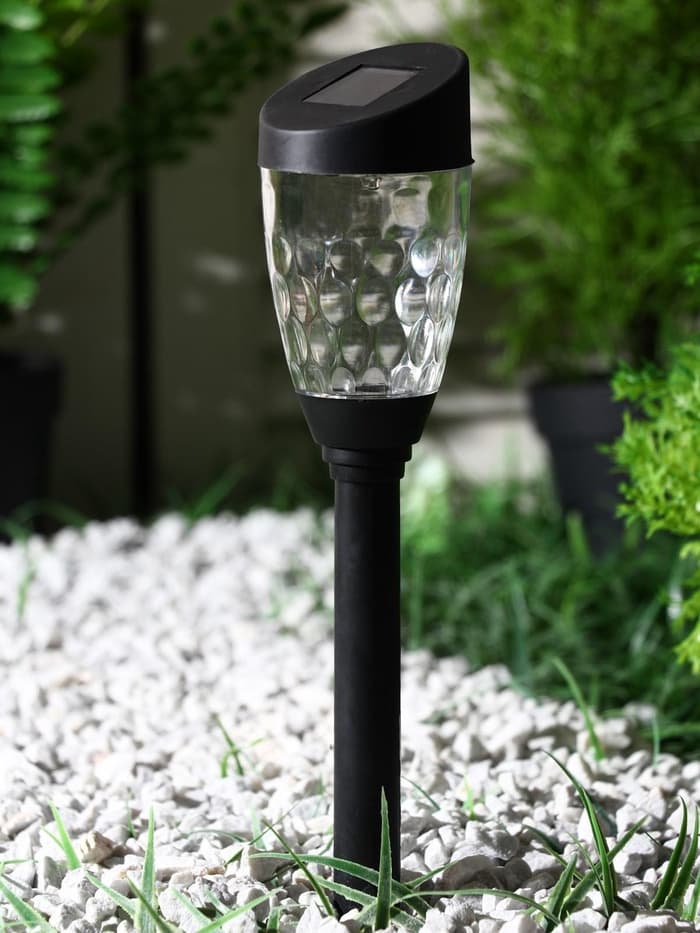 Садовый светильник «Трапеция скошенная», уличный, на солнечной батарее, 1 LED, свечение тёплое белое