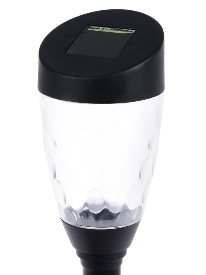 Садовый светильник «Трапеция скошенная», уличный, на солнечной батарее, 1 LED, свечение тёплое белое