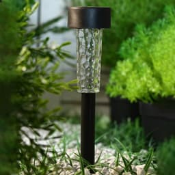 Садовый светильник «Трапеция», уличный, на солнечной батарее, 5.5×34×5.5 см, 1 LED, свечение белое