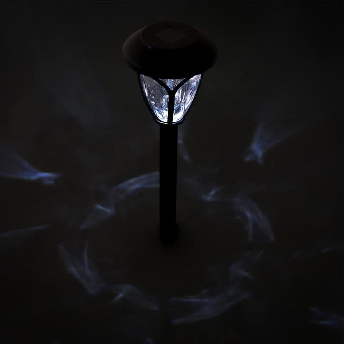 Садовый светильник «Ретро», уличный, на солнечной батарее, 9.5×39.5×9.5 см, 1 LED, свечение белое