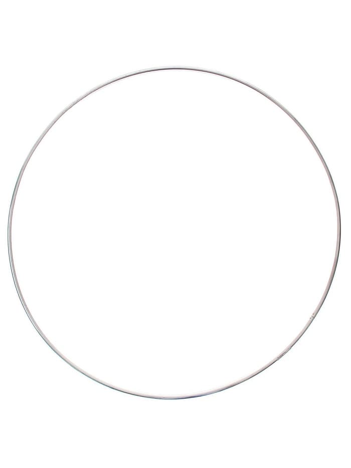 Обруч для художественной гимнастики, d=110 см, цвет серебристый