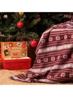 Плед флисовый новогодний «Экономь и Я. Зимний орнамент», 150×130 см