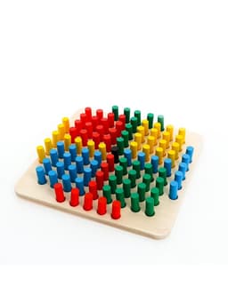 Мозаика деревянная Десятое Королевство «Весёлые столбики»