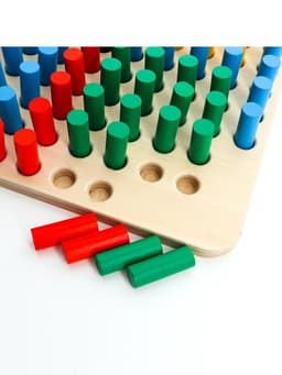 Мозаика деревянная Десятое Королевство «Весёлые столбики»