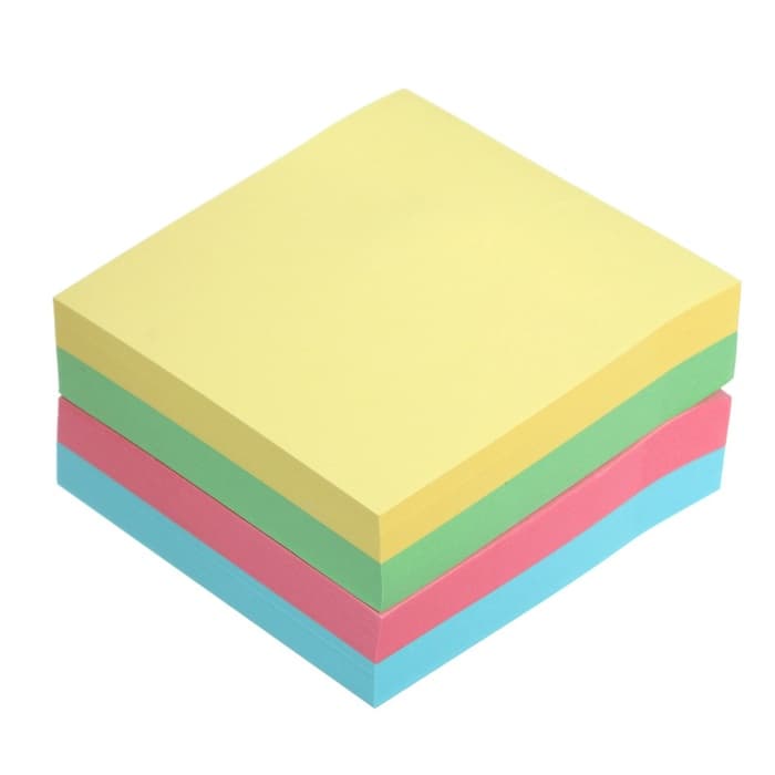 Блок с липким краем, 51×51 мм, 400 листов, пастель, 4 цвета