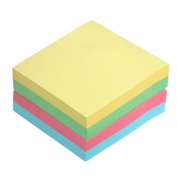 Блок с липким краем, 51×51 мм, 400 листов, пастель, 4 цвета