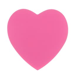 Блок с липким краем, «Сердце» 50 листов, флуоресцентные 5 цветов