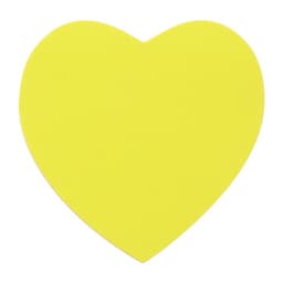 Блок с липким краем, «Сердце» 50 листов, флуоресцентные 5 цветов