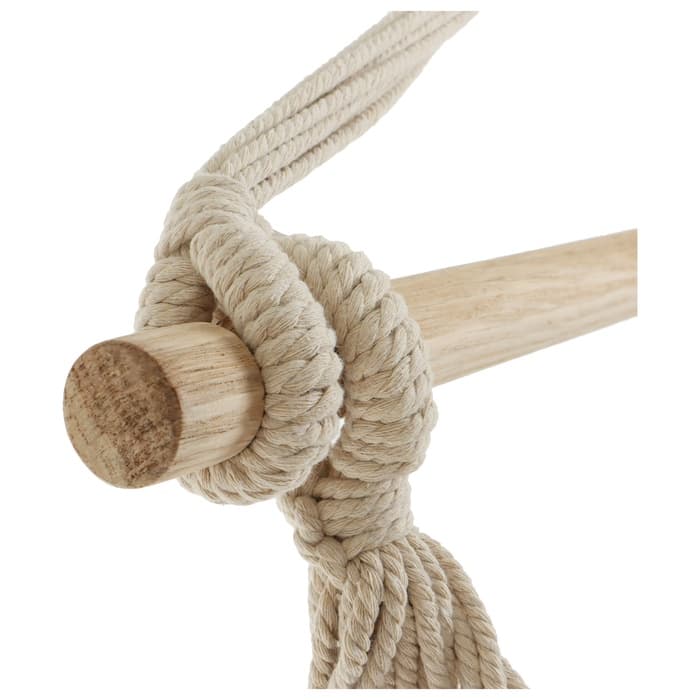 Гамак-кресло maclay, 60×80 см, подвесное, плетёное, бежевое