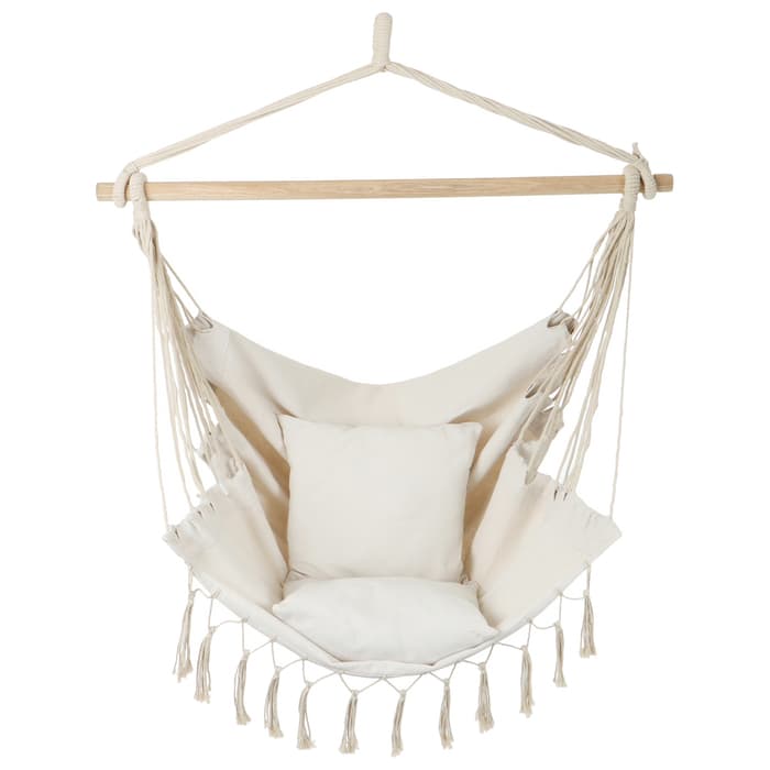 Гамак-кресло maclay, 60×80 см, подвесное, плетёное, бежевое