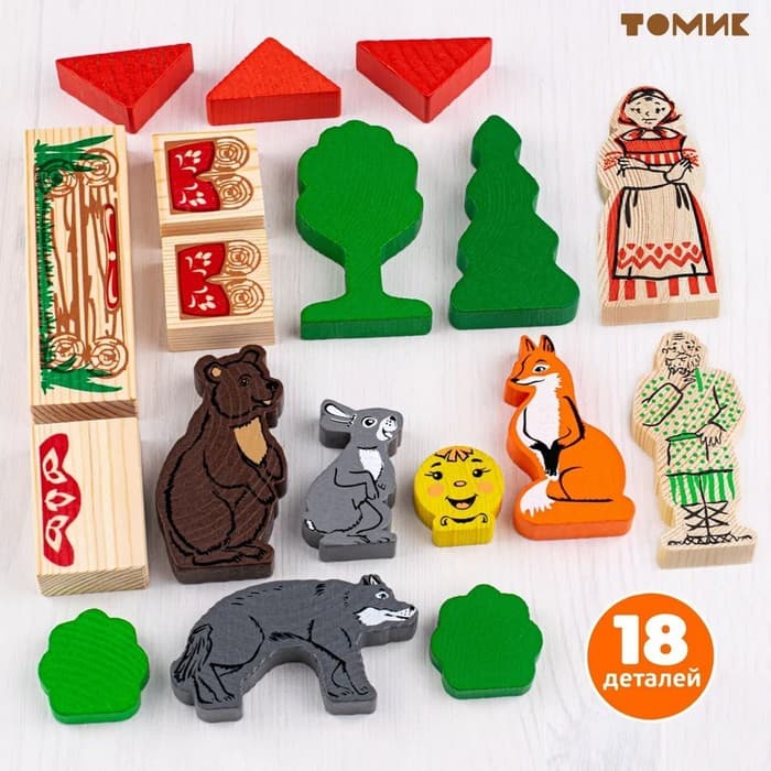 Конструктор-сказка «Колобок», 18 деталей