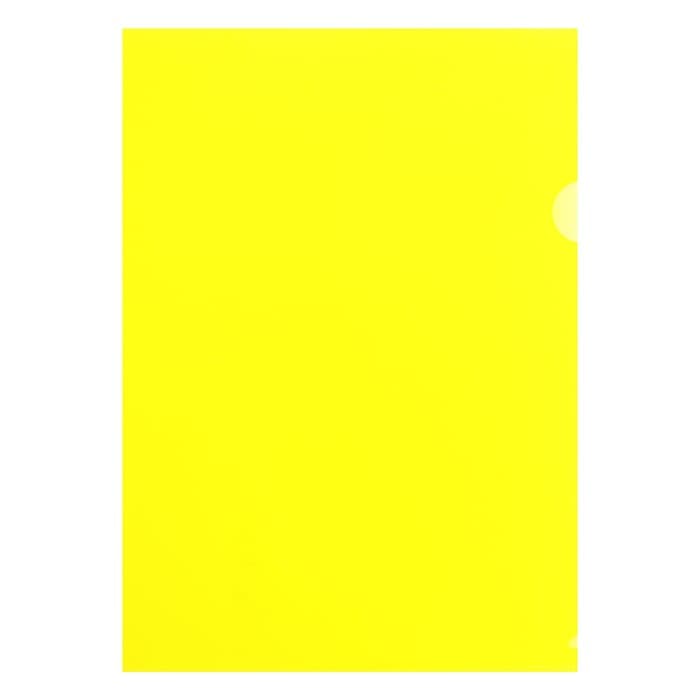 Набор папок-уголков А4, 180 мкм, Calligrata Стандарт, полупрозрачные, 4 штуки, микс