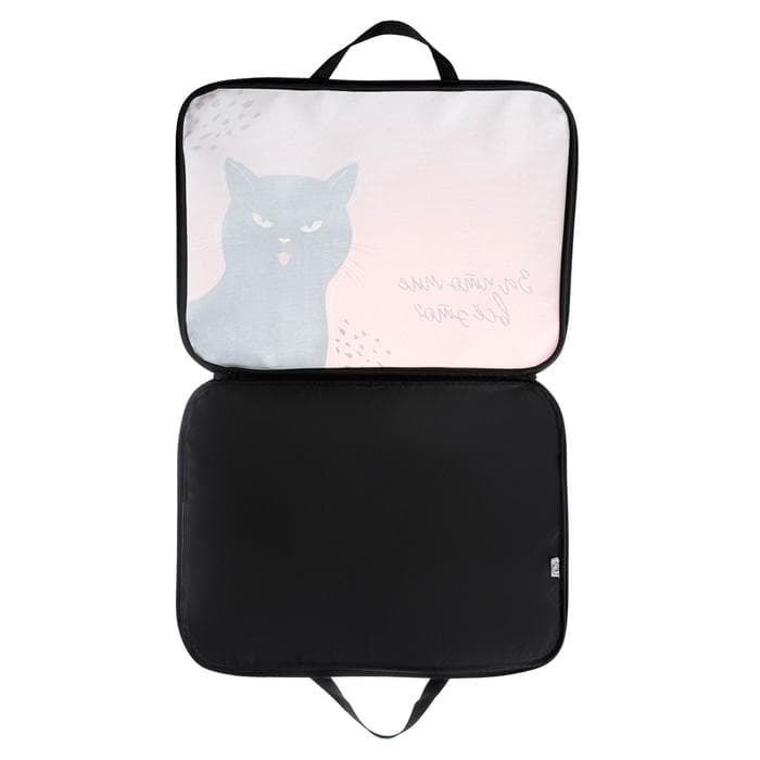 Папка с ручками, А3, текстильная, 47×35×2 см «Котик»