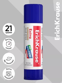 Клей-карандаш, ErichKrause Extra, усиленный, 21 г