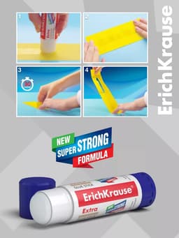 Клей-карандаш, ErichKrause Extra, усиленный, 21 г