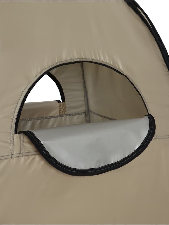 Палатка туристическая для душа и туалета maclay, 120×120×195 см, автоматическая, трекинговая, однослойная, бежевая
