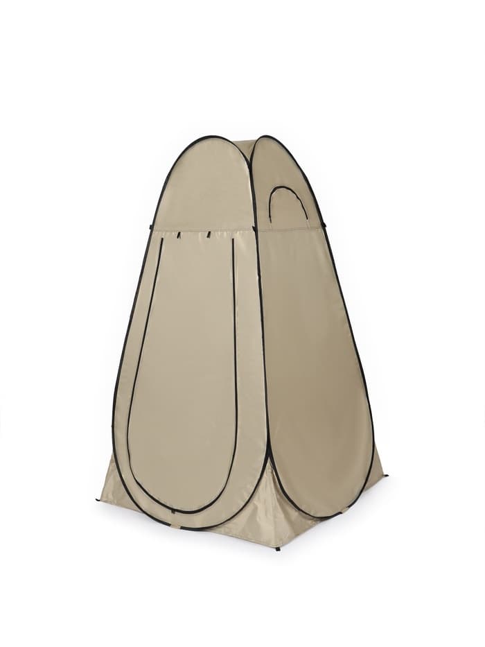 Палатка туристическая для душа и туалета maclay, 120×120×195 см, автоматическая, трекинговая, однослойная, бежевая