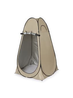 Палатка туристическая для душа и туалета maclay, 120×120×195 см, автоматическая, трекинговая, однослойная, бежевая