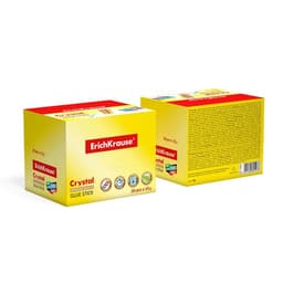 Клей-карандаш ErichKrause Crystal PVP, 15 г, прозрачный
