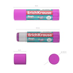 Клей-карандаш, ErichKrause Magic PVP, исчезающий, 15 г