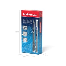 Ручка гелевая ErichKrause. MEGAPOLIS GEL, синий стержень, узел 0.5 мм