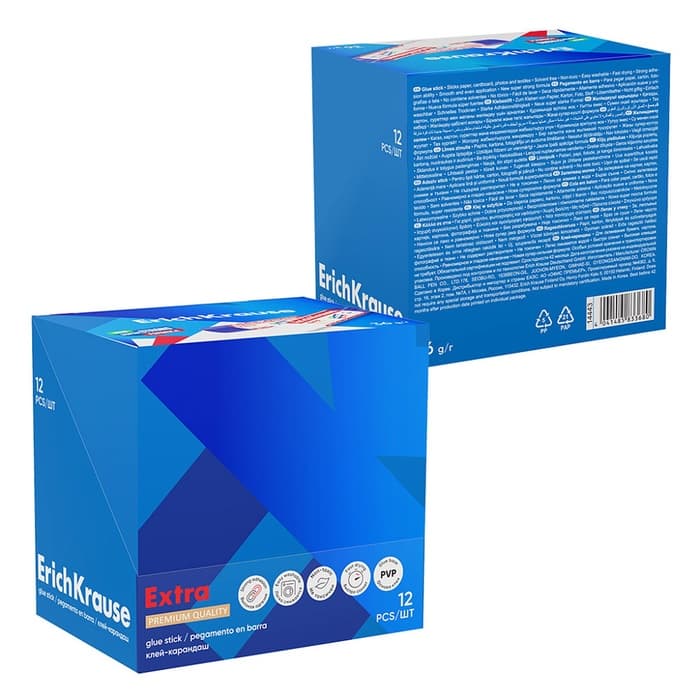 Клей-карандаш ErichKrause Extra, усиленный, 36 г