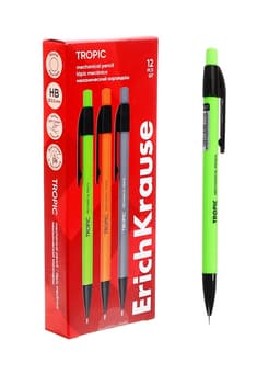 Карандаш механический ErichKrause. Tropic, толщина грифеля 0.5 мм, НВ, МИКС