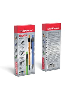 Карандаш механический ErichKrause. Tropic, толщина грифеля 0.5 мм, НВ, МИКС