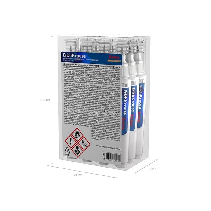 Ручка-корректор ErichKrause, 8 мл, с металлическим наконечником