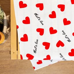 Простыня для бани «Этель. Сердечки» 150×180±5 см, 100% хлопок, вафельное полотно, 160 г/м²