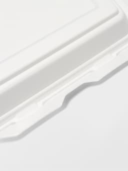 Ланч - бокс одноразовый, 24.7×20.6×7 см, 1 секция, полистирол, белый