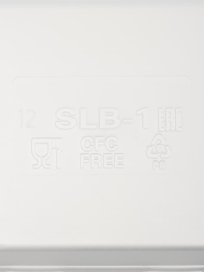 Ланч - бокс одноразовый, 24.7×20.6×7 см, 1 секция, полистирол, белый