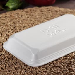 Подложка - лоток для продуктов одноразовая, 22.5×13.5×3 см, белая